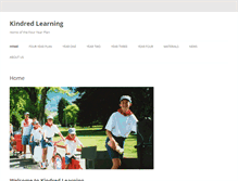 Tablet Screenshot of kindredlearning.com